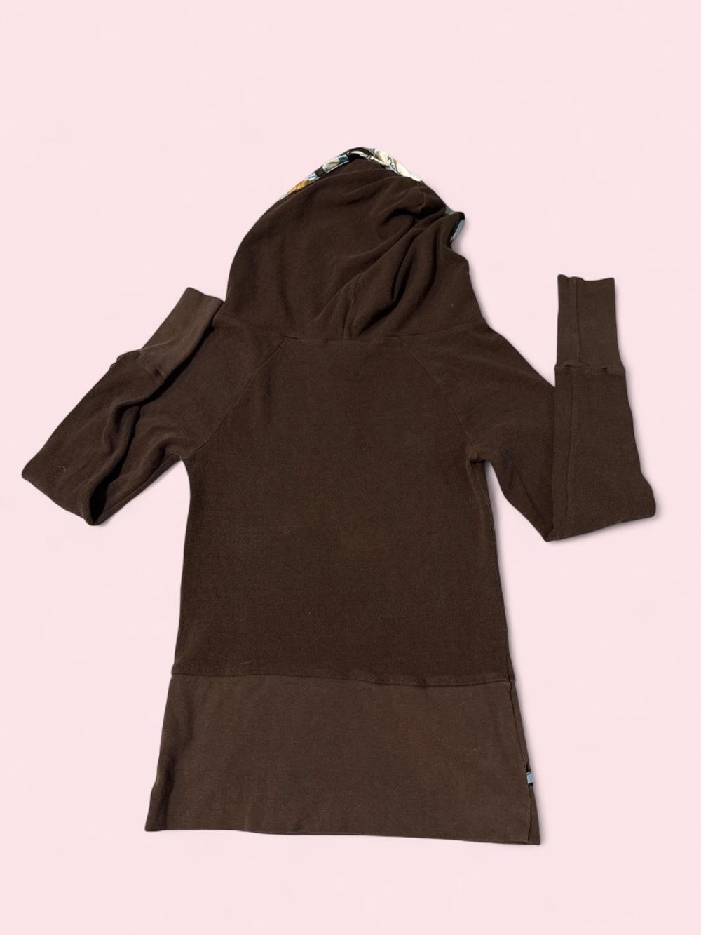 Vintage Y2K Baby Phat Intimates rich brown thermal logo long-sleeve hoodie - Picture 3 of 9